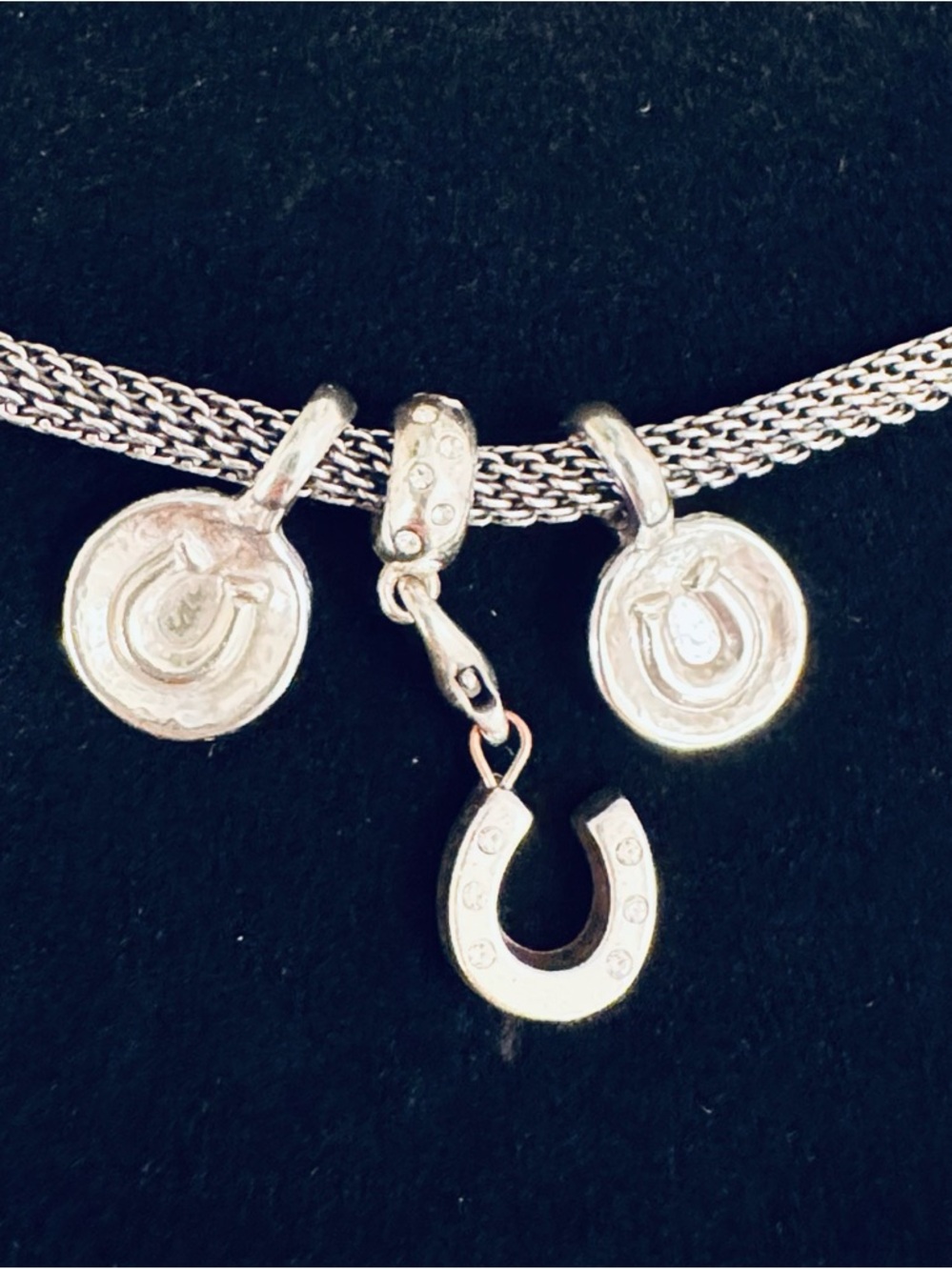 Brighton Horseshoe Charm Trio Bracelet /Necklace